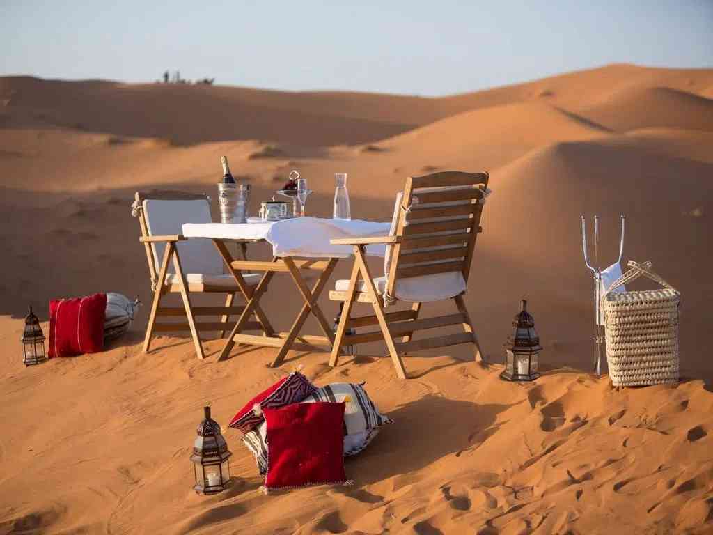 Traditional Berber camp for an overnight in the Sahara Desert